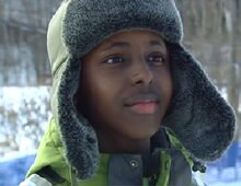 'It's the most thrilling sport that I've ever tried in my life,' said Ahmed Abdullahi, who is in Grade 11. (CBC) 