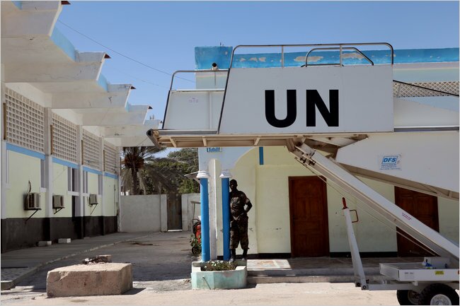 The United Nations controls Somalia's air traffic and collects its flyover fees, leaving little, Somalis say, to repair the decrepit airport in Mogadishu.