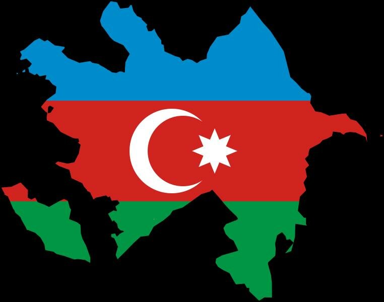 azerbaijani-flag-map